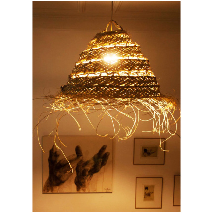 Lamp shade Woven Rattan Morocco Wicker lampshade Straw handmade