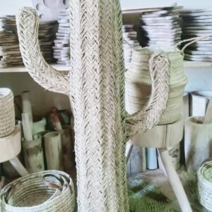 Moroccan Catus rattan Handwoven in the Atlas Mountains.Trendy, perfect for home decor. Group them together to create your own mini desert.