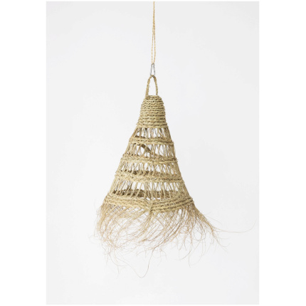 Woven Rattan Lampshade  Very beautiful suspension it is composed of an association between braiding plant to traditional suspensions.