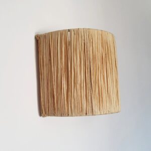 wall lamp Moroccan handmade wall scones, suspension rattan wicker luminary, boho craftWall light in raffia and metal frame D(cm) H28 x W21