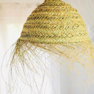 Lamp shade Woven Rattan big pendant lamp made of natural fibers For all of your rooms, its stylish side will undoubtedly attract you