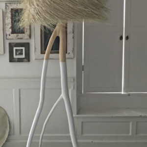 PALM Floor Lamp WHITE Moroccan handmade Natural Tall decoration