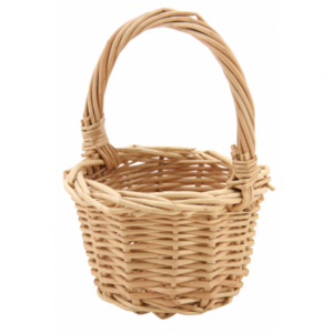 Mini white osier bag,this child's bag is unique in its design.In addition, it used as a storage basket height 11centimeters (with son handle)