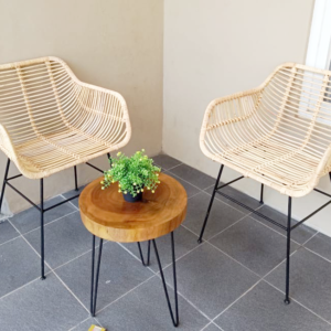 Rattan Chair will give your toddler's room a warm feel ,Natural Rattan and Metal adds a touch of modern and beautiful design to outdoor décor.